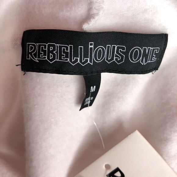 REBELLIOUS ONE Graphic Print Hoodie Sz. Medium - Picture 8 of 10
